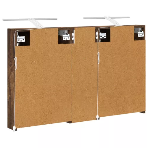  Fürdőszobai Szekrény Szett 3 pcs 100 x 10,5 x 60,5 cm Faanyag