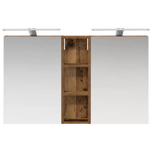  Fürdőszobai Szekrény Szett 3 pcs 100 x 10,5 x 60,5 cm Faanyag