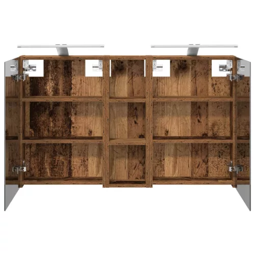  Fürdőszobai Szekrény Szett 3 pcs 100 x 10,5 x 60,5 cm Faanyag