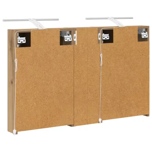  Fürdőszobai Szekrény Szett 3 pcs 100 x 10,5 x 60,5 cm Faanyag