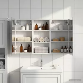    Fürdőszobai Szekrény Szett 3 pcs 110 x 10,5 x 60,5 cm Faanyag