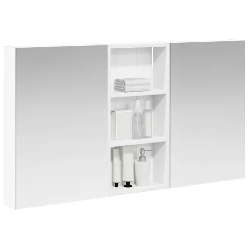  Fürdőszobai Szekrény Szett 3 pcs 110 x 10,5 x 60,5 cm Faanyag