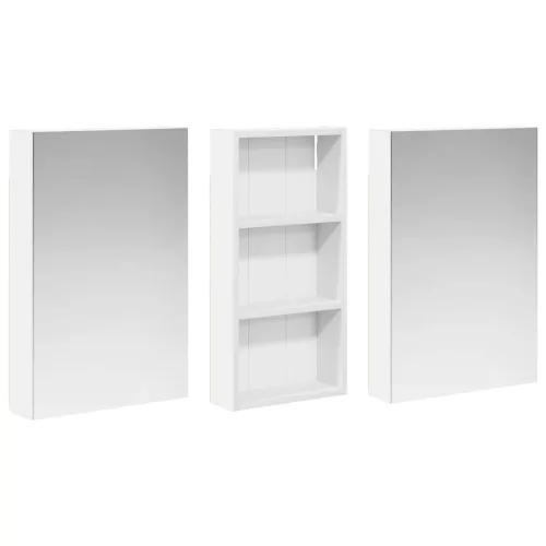  Fürdőszobai Szekrény Szett 3 pcs 110 x 10,5 x 60,5 cm Faanyag