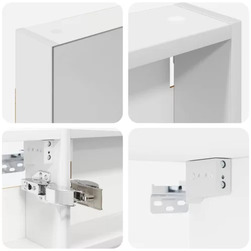  Fürdőszobai Szekrény Szett 3 pcs 110 x 10,5 x 60,5 cm Faanyag