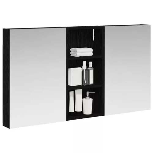  Fürdőszobai Szekrény Szett 3 pcs 110 x 10,5 x 60,5 cm Faanyag