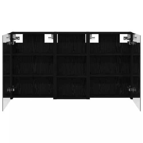  Fürdőszobai Szekrény Szett 3 pcs 110 x 10,5 x 60,5 cm Faanyag