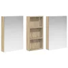  Fürdőszobai Szekrény Szett 3 pcs 110 x 10,5 x 60,5 cm Faanyag