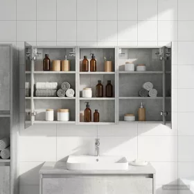    Fürdőszobai Szekrény Szett 3 pcs 110 x 10,5 x 60,5 cm Faanyag