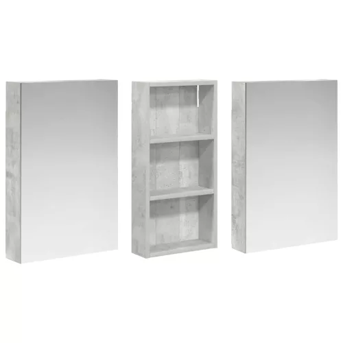  Fürdőszobai Szekrény Szett 3 pcs 110 x 10,5 x 60,5 cm Faanyag