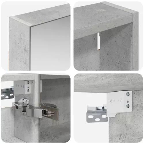  Fürdőszobai Szekrény Szett 3 pcs 110 x 10,5 x 60,5 cm Faanyag