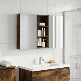    Fürdőszobai Szekrény Szett 3 pcs 110 x 10,5 x 60,5 cm Faanyag