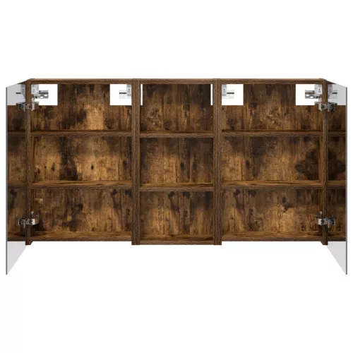  Fürdőszobai Szekrény Szett 3 pcs 110 x 10,5 x 60,5 cm Faanyag