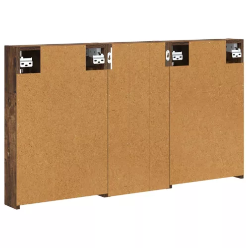  Fürdőszobai Szekrény Szett 3 pcs 110 x 10,5 x 60,5 cm Faanyag