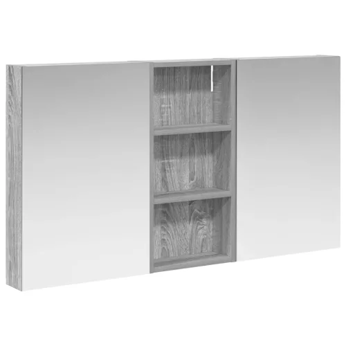  Fürdőszobai Szekrény Szett 3 pcs 110 x 10,5 x 60,5 cm Faanyag