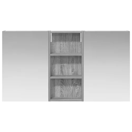  Fürdőszobai Szekrény Szett 3 pcs 110 x 10,5 x 60,5 cm Faanyag