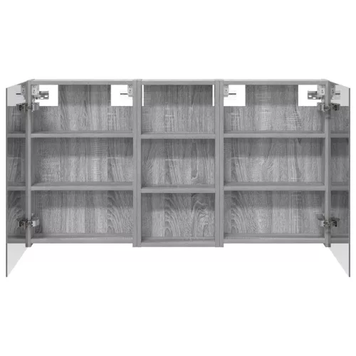  Fürdőszobai Szekrény Szett 3 pcs 110 x 10,5 x 60,5 cm Faanyag