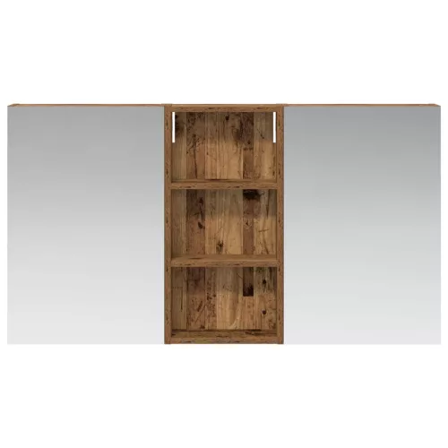  Fürdőszobai Szekrény Szett 3 pcs 110 x 10,5 x 60,5 cm Faanyag