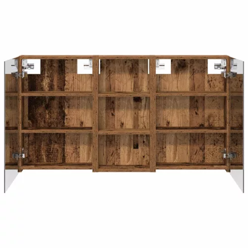  Fürdőszobai Szekrény Szett 3 pcs 110 x 10,5 x 60,5 cm Faanyag