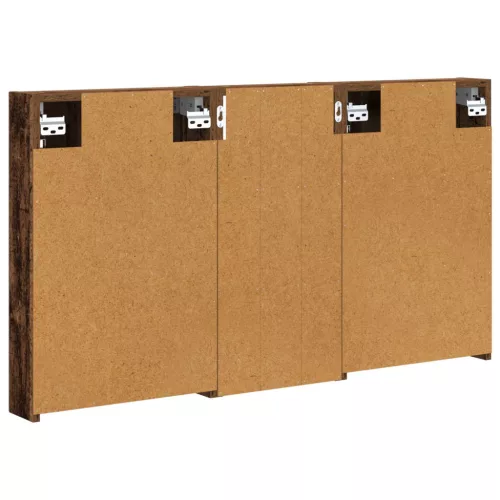  Fürdőszobai Szekrény Szett 3 pcs 110 x 10,5 x 60,5 cm Faanyag