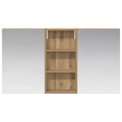  Fürdőszobai Szekrény Szett 3 pcs 110 x 10,5 x 60,5 cm Faanyag