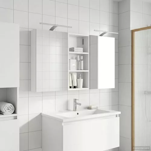  Fürdőszobai Szekrény Szett 3 pcs 110 x 10,5 x 60,5 cm Faanyag