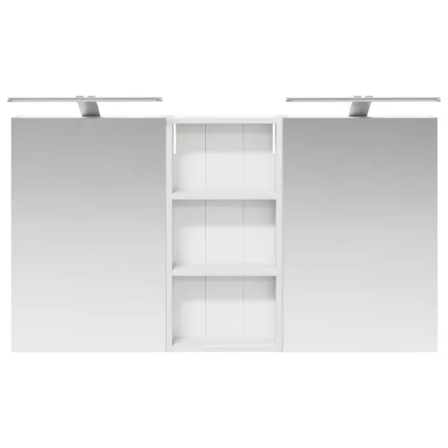  Fürdőszobai Szekrény Szett 3 pcs 110 x 10,5 x 60,5 cm Faanyag