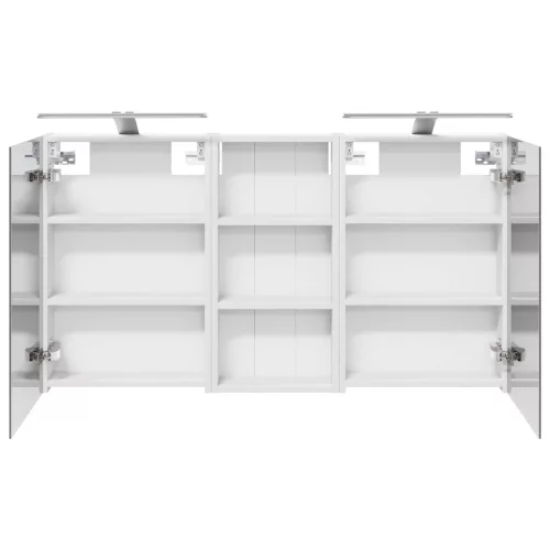  Fürdőszobai Szekrény Szett 3 pcs 110 x 10,5 x 60,5 cm Faanyag