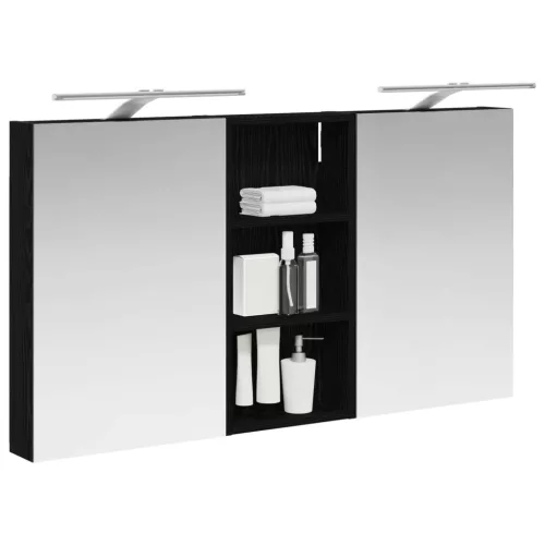  Fürdőszobai Szekrény Szett 3 pcs 110 x 10,5 x 60,5 cm Faanyag