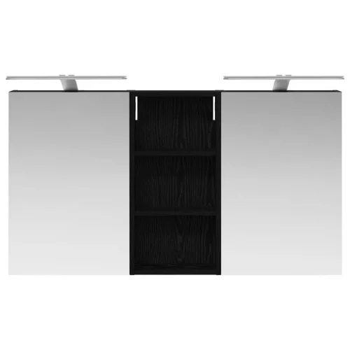  Fürdőszobai Szekrény Szett 3 pcs 110 x 10,5 x 60,5 cm Faanyag