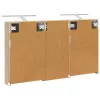 Fürdőszobai Szekrény Szett 3 pcs 110 x 10,5 x 60,5 cm Faanyag