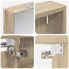  Fürdőszobai Szekrény Szett 3 pcs 110 x 10,5 x 60,5 cm Faanyag