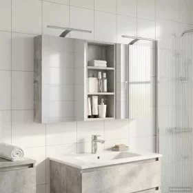    Fürdőszobai Szekrény Szett 3 pcs 110 x 10,5 x 60,5 cm Faanyag