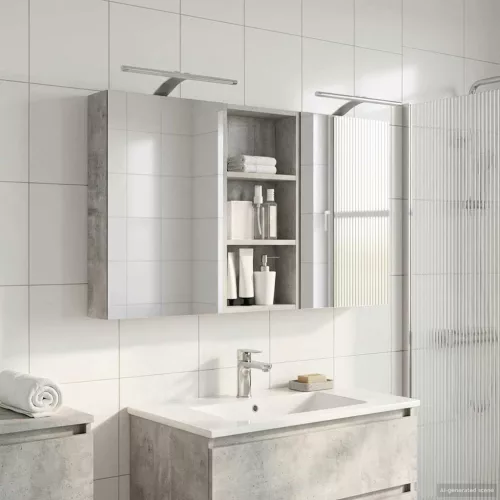  Fürdőszobai Szekrény Szett 3 pcs 110 x 10,5 x 60,5 cm Faanyag