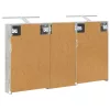  Fürdőszobai Szekrény Szett 3 pcs 110 x 10,5 x 60,5 cm Faanyag