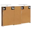  Fürdőszobai Szekrény Szett 3 pcs 110 x 10,5 x 60,5 cm Faanyag