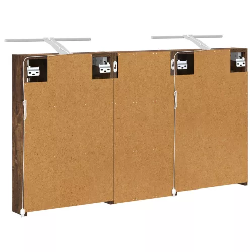  Fürdőszobai Szekrény Szett 3 pcs 110 x 10,5 x 60,5 cm Faanyag