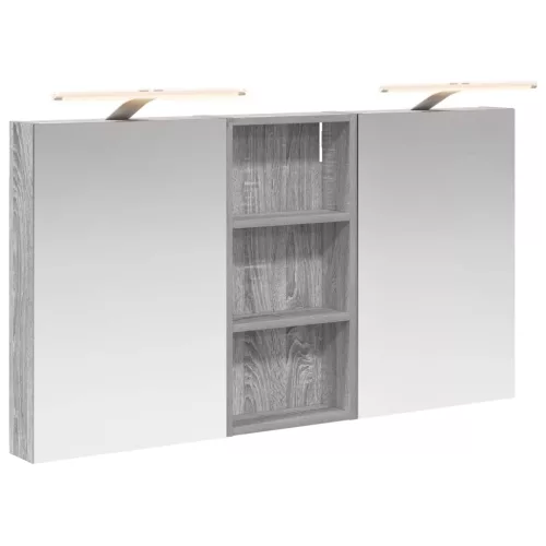  Fürdőszobai Szekrény Szett 3 pcs 110 x 10,5 x 60,5 cm Faanyag