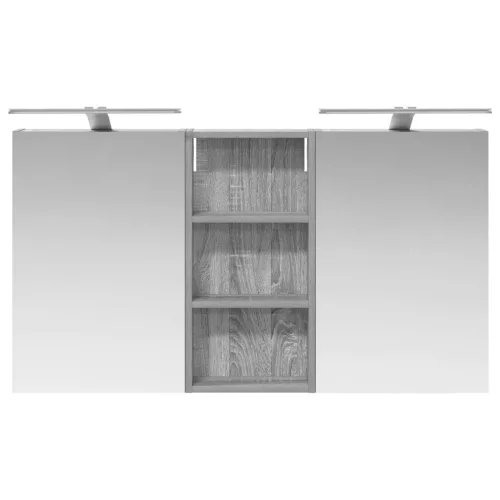  Fürdőszobai Szekrény Szett 3 pcs 110 x 10,5 x 60,5 cm Faanyag