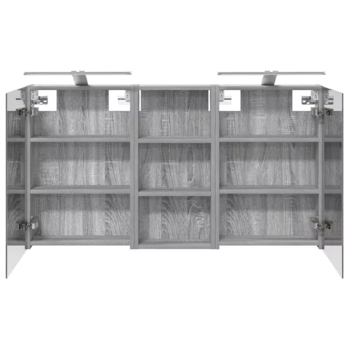  Fürdőszobai Szekrény Szett 3 pcs 110 x 10,5 x 60,5 cm Faanyag