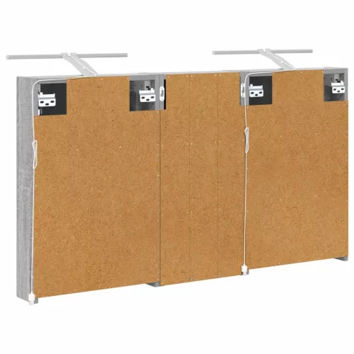  Fürdőszobai Szekrény Szett 3 pcs 110 x 10,5 x 60,5 cm Faanyag