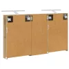  Fürdőszobai Szekrény Szett 3 pcs 110 x 10,5 x 60,5 cm Faanyag