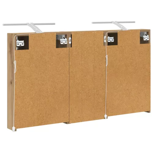  Fürdőszobai Szekrény Szett 3 pcs 110 x 10,5 x 60,5 cm Faanyag