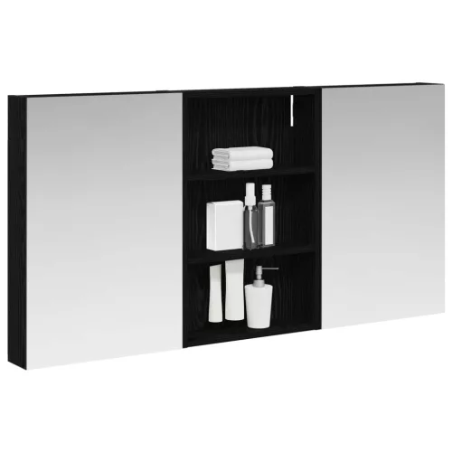  Fürdőszobai Szekrény Szett 3 pcs 120 x 10,5 x 60,5 cm Faanyag