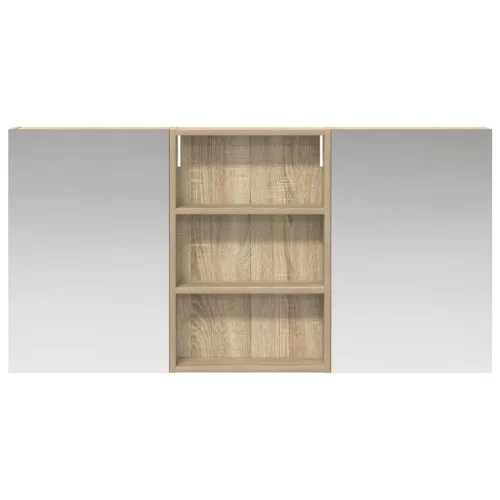  Fürdőszobai Szekrény Szett 3 pcs 120 x 10,5 x 60,5 cm Faanyag