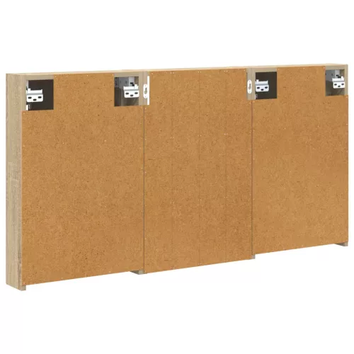  Fürdőszobai Szekrény Szett 3 pcs 120 x 10,5 x 60,5 cm Faanyag