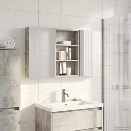  Fürdőszobai Szekrény Szett 3 pcs 120 x 10,5 x 60,5 cm Faanyag