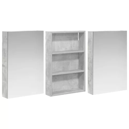  Fürdőszobai Szekrény Szett 3 pcs 120 x 10,5 x 60,5 cm Faanyag