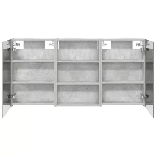  Fürdőszobai Szekrény Szett 3 pcs 120 x 10,5 x 60,5 cm Faanyag