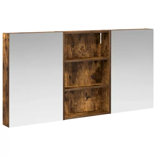  Fürdőszobai Szekrény Szett 3 pcs 120 x 10,5 x 60,5 cm Faanyag