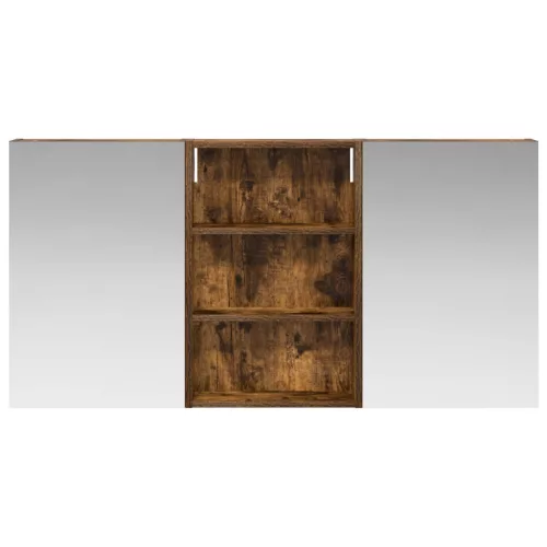  Fürdőszobai Szekrény Szett 3 pcs 120 x 10,5 x 60,5 cm Faanyag